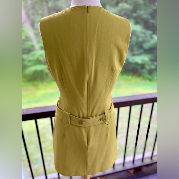 Banana Republic Sleeveless Mini Mod Jumper Style Dress Womens Sz 10 Yell… - Picture 3 of 8